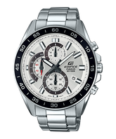 Edifice Men's Watch Analog White Dial with Silver Stainless Steel Band, EFV-550D-7AVUDF